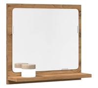 KTHLBRH Mueble de Baño con Espejo - Armario de Pared con Estante Fijo, Almacenamiento Amplio para Artículos de Tocador, Material de Madera de Ingeniería Resistente a la Humedad