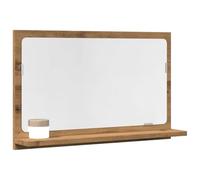 KTHLBRH Mueble de Baño con Espejo - Armario de Pared con Estante Fijo, Almacenamiento Amplio para Artículos de Tocador, Material de Madera de Ingeniería Resistente a la Humedad