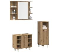 KTHLBRH Mueble de Baño con Lavabo y Armario Cerrado - Madera de Ingeniería Resistente a la Humedad, Amplio Espacio de Almacenamiento y Fácil Limpieza para un Baño