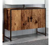 KTHLBRH Mueble Lavabo Baño con Amplio Almacenamiento y Patas Metal Estable para Cuarto de Baño Moderno