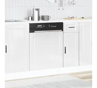 KTHLBRH Panel Lavavajillas Porto Blanco Brillante 60x1,5x57 cm | Tablero de partículas estable, superficie lisa, resistente a la humedad y deformación, fácil de limpiar