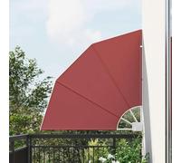KTHLBRH Pantalla de Privacidad para Balcón y Terraza con Protección UV, Diseño de Abanico Ajustable Manualmente para Exteriores, Sombra y Intimidad en Jardines