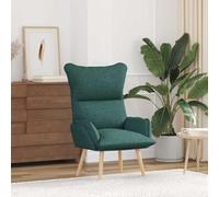 KTHLBRH Silla Relax Verde Oscuro Sillón Ergonómico Moderno con Soporte Lumbar y Diseño Cómodo para Sala o Dormitorio 69 x 74 x 93 cm Tela