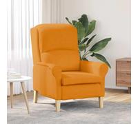 KTHLBRH sillón Amarillo Oscuro Sillón Moderno con Marco de Contrachapado y Espuma Cómoda para Sala de Estar 76 x 94 x 102 cm Tela