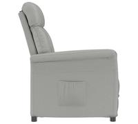 KTHLBRH Sillón Recliner Gris Claro Gris Claro Sillón Reclinable Moderno: Comodidad y Estilo para tu Sala 70.5 x 96.5 x 95 cm Tela