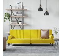 KTHLBRH Sofá cama con reposabrazos de terciopelo amarillo, sofá de salón, muebles de asiento Muebles para el sofá y sofás, complemento perfecto para su sala de estar o habitación de invitados