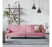 KTHLBRH Sofá cama con reposabrazos de terciopelo rosa, sofá de salón, muebles de asiento Muebles para el sofá y sofás, complemento perfecto para su sala de estar o habitación de invitados