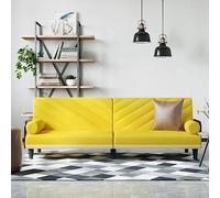 KTHLBRH Sofá cama con reposabrazos Tela de color amarillo claro, sofá de salón, muebles de asiento Muebles para el sofá y sofás, complemento perfecto para su salón o habitación de invitados