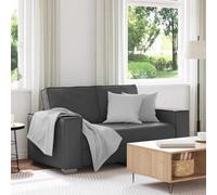 KTHLBRH Sofá Loveseat Sillón Moderno Minimalista para Salón con Cuero Sintético y Cómodo Acolchado 160 cm con cojín Gris Cuero sintético
