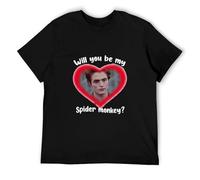 KTIQgdgAX Edward Cullen Will You Be My Spider Monkey Funny Pint T Shirt Men Twilight Saga Movie Cool Gothic T Shirt Tops Black
