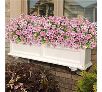 KTLCNDF 7 Ramos De Flores Artificiales For Decoración De Exterior E Interior: Arreglo Floral Artificial Premium En Colores Variados For Jardín, Porche Y Hogar.(Pink,1Pack)