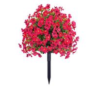 KTLCNDF Geranio Artificial con Estacas De Tierra: Conjunto De Plantas Artificiales Realistas For Decoración De Jardín Y Hogar.(Hot Pink)