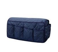 KTLCNDF Organizador De Almacenamiento For Reposabrazos De Sofá - Bolsillo Lateral Multifuncional De 14 Bolsillos For Revistas, Control Remoto, Teléfono (Gris/Negro/Azul, 50x15.2x22cm)(Blue)
