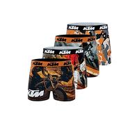 KTM by FREEGUN Calzoncillos Hombre Boxer Microfibra, Calzoncillos Hombre Transpirable y Stretch (lote de 4)