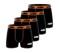 KTM Calzoncillos Hombre Boxer, Pack de 4, Negro Unio (2XL)