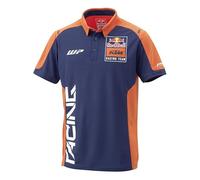 KTM Camiseta Tipo Polo réplica del Equipo, Anaranjado/Azul Marino, X-Large
