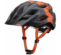 KTM Casco de bicicleta Factory Character 2023 con sistema de cierre Fidlock con visera, negro mate/naranja mate, 54-58 cm