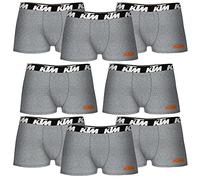 KTM L - Set de 8 Calzoncillos bóxer Gris Claro