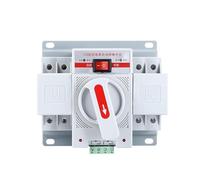 KTMBOHU Interruptor De Transferencia Automática De Doble Potencia, Interruptor De Transferencia 2p63A, Mini Tipo 3P100A4P63A125A(2P,20A)