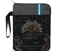 KTOA Juego de fundas para libros más estuche elástico, elegante funda para libro y soporte para bolígrafos, regalos para amantes de los libros, protector de libros impermeable, cremallera ancha para