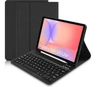 KTOITION Keyboard Case for Samsung Galaxy Tab S9 FE 10.9" 2023 - Slim Detachable Wireless Keyboard with UK Layout, Magnetic PU Protective Case & Pencil Holder (Black)