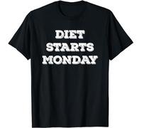 KTOPMC Diet Starts On Monday Funny Food Fitness T-Shirt(X-Large)