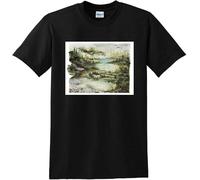 KTOPMC diyi QWZ Bon Iver T Shirt Self Titled Album Black(XX-Large)