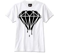 KTOPMC T-Tshirts Camisetas y Tops Dripping Diamond Diamant Hipster Swag Dope Paris London(XX-Large)
