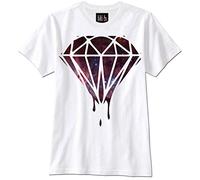 KTOPMC T-Tshirts Camisetas y Tops Dripping Diamond Galaxy Space Diamant Hipster Swag Dope Paris London(Large)