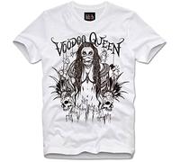 KTOPMC T-Tshirts Camisetas y Tops Voodoo Priestess Princess Priesterin Trippy Queen Skull(Small)
