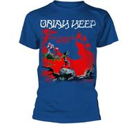 KTOPMC Uriah Heep 'The Magicians Birthday' (Blue) T-Tshirts Camisetas y Tops(XX-Large)