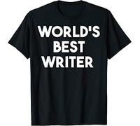 KTOPMC World'S Best Writer - Funny T-Tshirts Camisetas y Tops Black(X-Large)