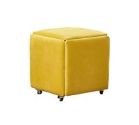 KTREZ - Taburete plegable con cubeta moderno apilable para cambiar zapatos, 5 en 1, almacenamiento otomano, multifuncional, asiento pequeño, taburete plegable, mesa de centro, mesa de centro, sofá
