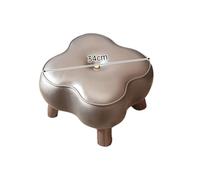 Ktrezs Pequeño Taburete De Pie De 11.8 ", con Patas De Madera Y Acolchado Suave Sin Deslizamiento,escasez Modernos,Paso para El Sofá,Escritorio,Oficina,Sala De Estar,dormit grey-26cm
