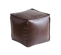 Ktrezs PU Leather Light Luxury Leather Chophion Storage Cushion Storage Cushion Cushion Relling Storage Storage Turheol Adecuado para Sala de Estar, Dormitorio, vestidor Brown