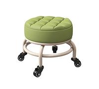 Ktrezs Taburete de Rodadura Baja Taburete con Ruedas y cojín de Esponja Espesado cómodo, Taburete de pedicura Baja para Uso Sentado para Oficina en casa Garaje Tienda fitne Z