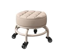 Ktrezs Taburete de Rodadura Baja Taburete con Ruedas y cojín de Esponja Espesado cómodo, Taburete de pedicura Baja para Uso Sentado para Oficina en casa Garaje Tienda fitne G