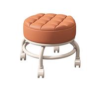 Ktrezs Taburete de Rodadura Baja Taburete con Ruedas y cojín de Esponja Espesado cómodo, Taburete de pedicura Baja para Uso Sentado para Oficina en casa Garaje Tienda fitne E