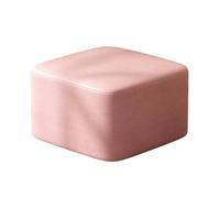 Ktrezs Taburete Redondo Impermeable con Marco De Madera Sólida, Asiento De Esponja De Alta Densidad, Sin Montaje, Múltiples Colores Y Formas (Redondas/cuadradas) para Sala Pink 1-M