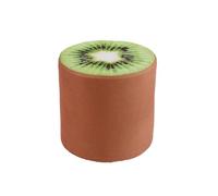 Ktrezs Taburete Redondo Relleno Otomano De Madera Maciza, Taburete De Suelo De Taburete Pequeño Acolchado Creativo Moderno, Adecuado para Sillas Decorativas, Sala De Estar Brown