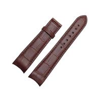 KTRSAVSSA Correa de reloj de piel de becerro con interfaz de arco de 18 mm, 19 mm, 20 mm, 21 mm, 22 mm, 23 mm y 24 mm, compatible con correas de reloj Tissot, Seiko y Omega.(Brown-Brown NOBuckle,20mm)