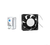 KTS011 Controlador de humedad de temperatura de rack para control de ventilador de gabinete de servidores - Termostato digital con luces indicadoras rango 0-60C AC220V UK
