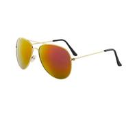 KTUCN Gafas de sol clásicas polarizadas, estilo vintage, con lentes de metal y espejo, colores para conducir