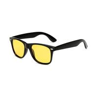 KTUCN Gafas de sol clásicas polarizadas para hombre 2025, para mujer, con lentes de espejo azules, para conducción nocturna, protección UV400, para verano, 7, visión nocturna negra, BH01