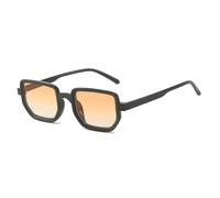 KTUCN Gafas de sol con montura degradada, para playa, viajes, ropa de calle, lentes azules, protección UV400, tonos negros, ne