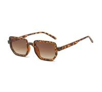 KTUCN Gafas de sol con montura degradada para playa, viajes, ropa de calle, lentes azules, protección UV400, tonos negros, le