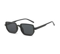 KTUCN Gafas de sol con montura degradada para playa, viajes, ropa de calle, lentes azules, protección UV400, tonos negros, neg
