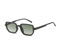 KTUCN Gafas de sol con montura degradada para playa, viajes, ropa de calle, lentes azules, protección UV400, tonos negros, neg