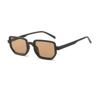 KTUCN Gafas de sol con montura degradada para playa, viajes, ropa de calle, lentes azules, protección UV400, tonos negros, neg
