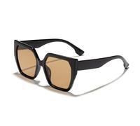KTUCN Gafas de sol cuadradas de montura grande a la moda para mujer. Gafas de sol negras extragrandes de moda para mujer.